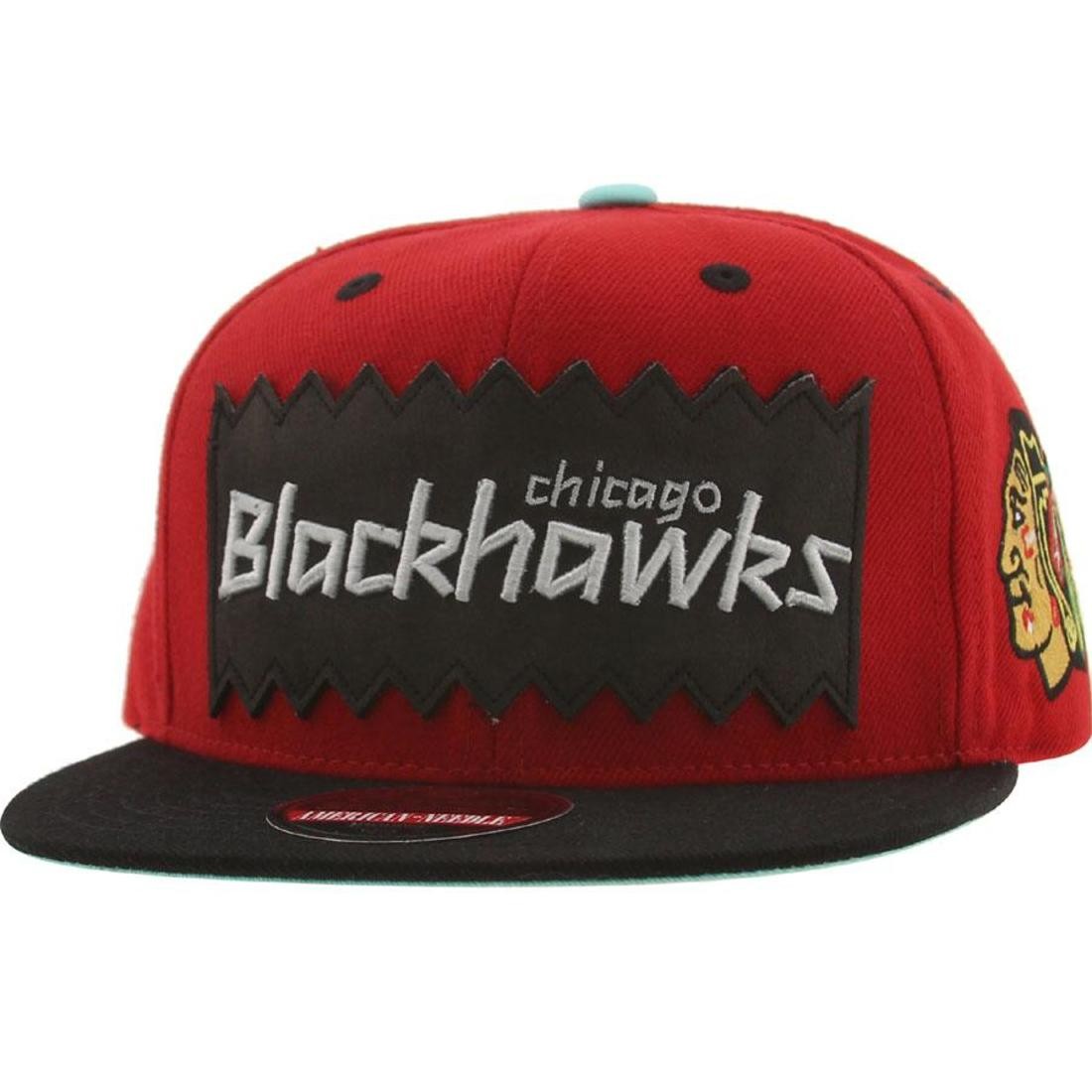 Cheap Urlfreeze Jordan Outlet x NHL x American Needle Chicago Blackhawks NHL Retro Snapback Cap (red / black)