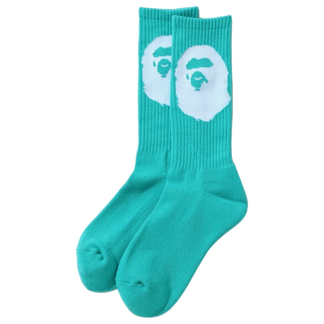 A Bathing Ape Men Big Ape Head Socks (green)