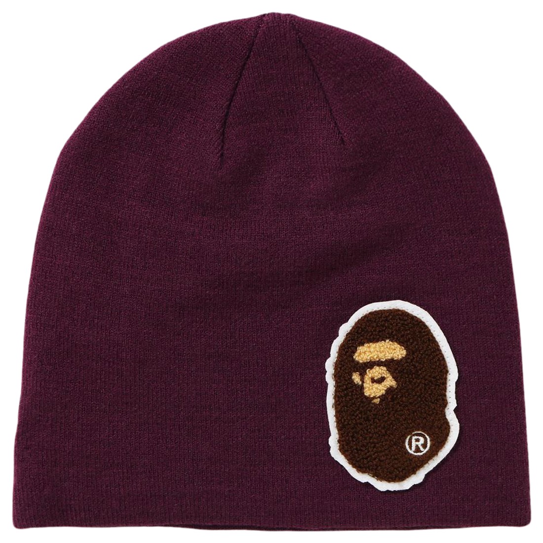 A Bathing Ape Big Ape Head Knit Cap (purple)