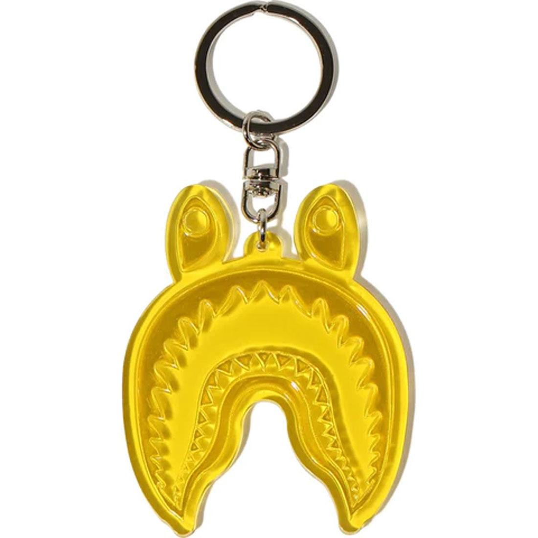 A Bathing Ape Shark Reflective Keychain (yellow)