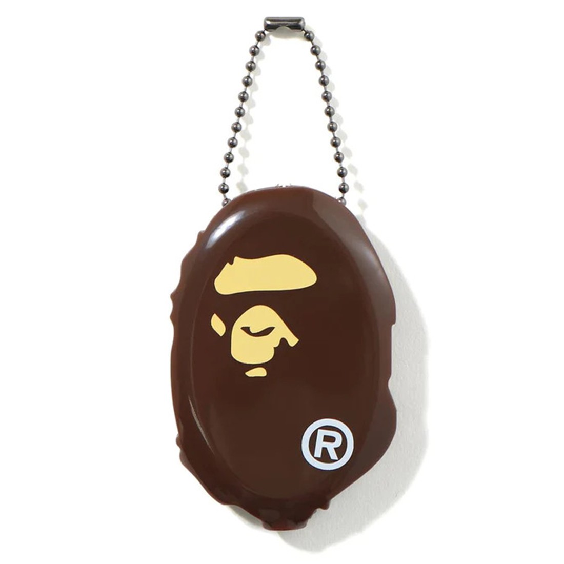 A Bathing Ape Ape Head Coin Case (brown)