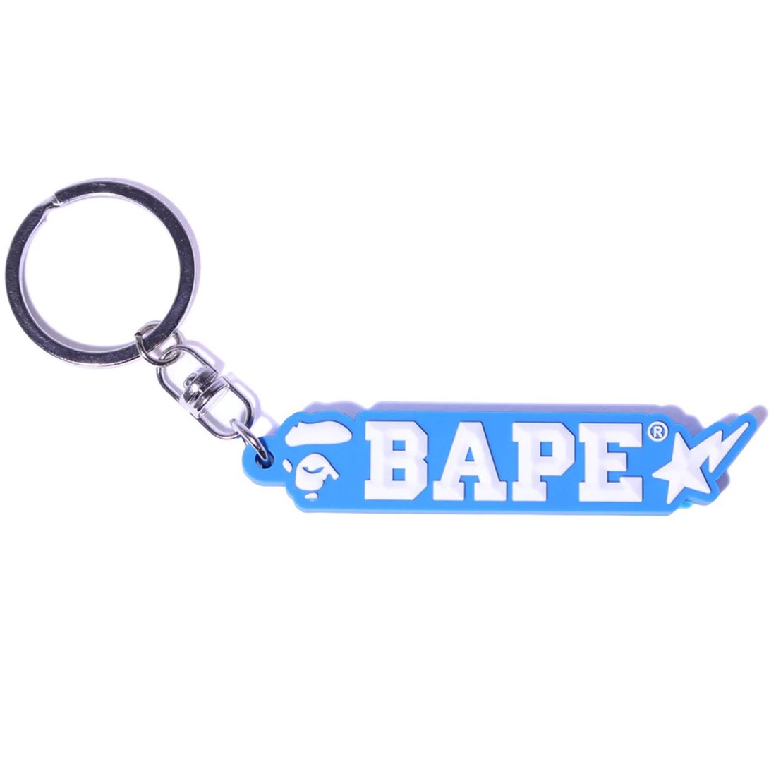 A Bathing Ape Bape Rubber Keychain (blue)