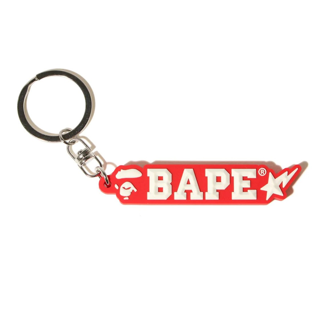 A Bathing Ape Bape Rubber Keychain (red)
