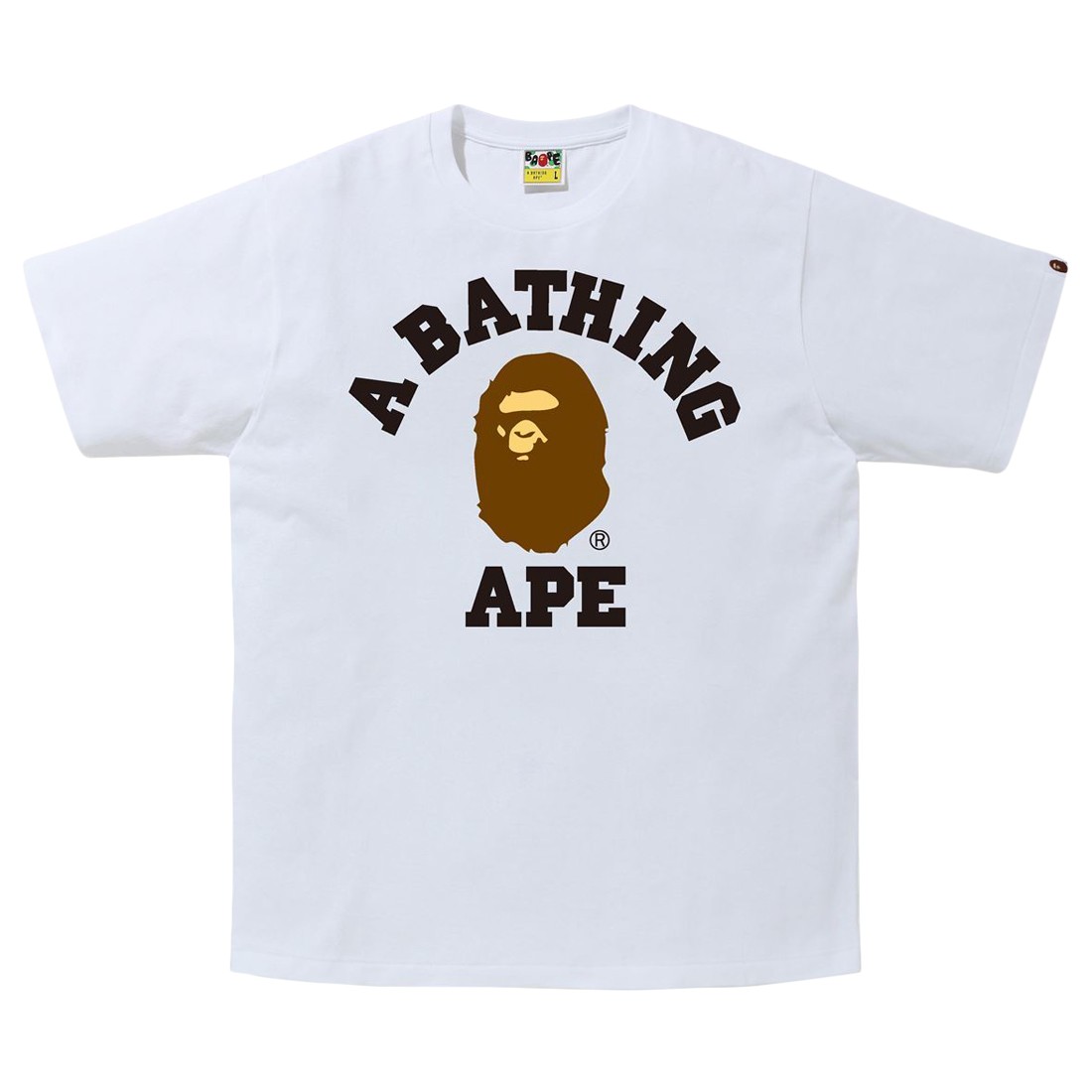 A Bathing Ape Men College Tee (white)