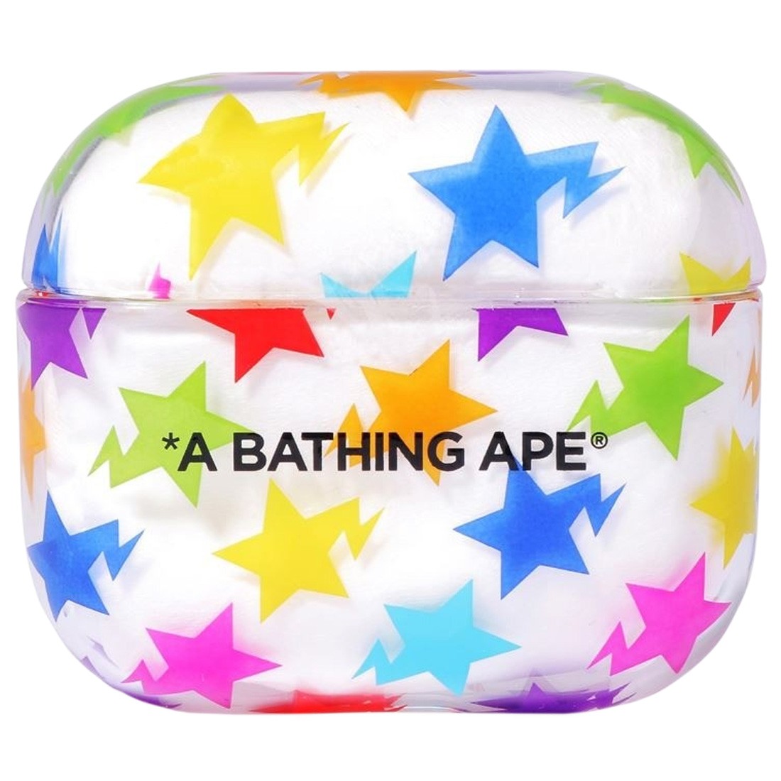 A Bathing Ape STA Pattern Airpods Clear Case (multi)