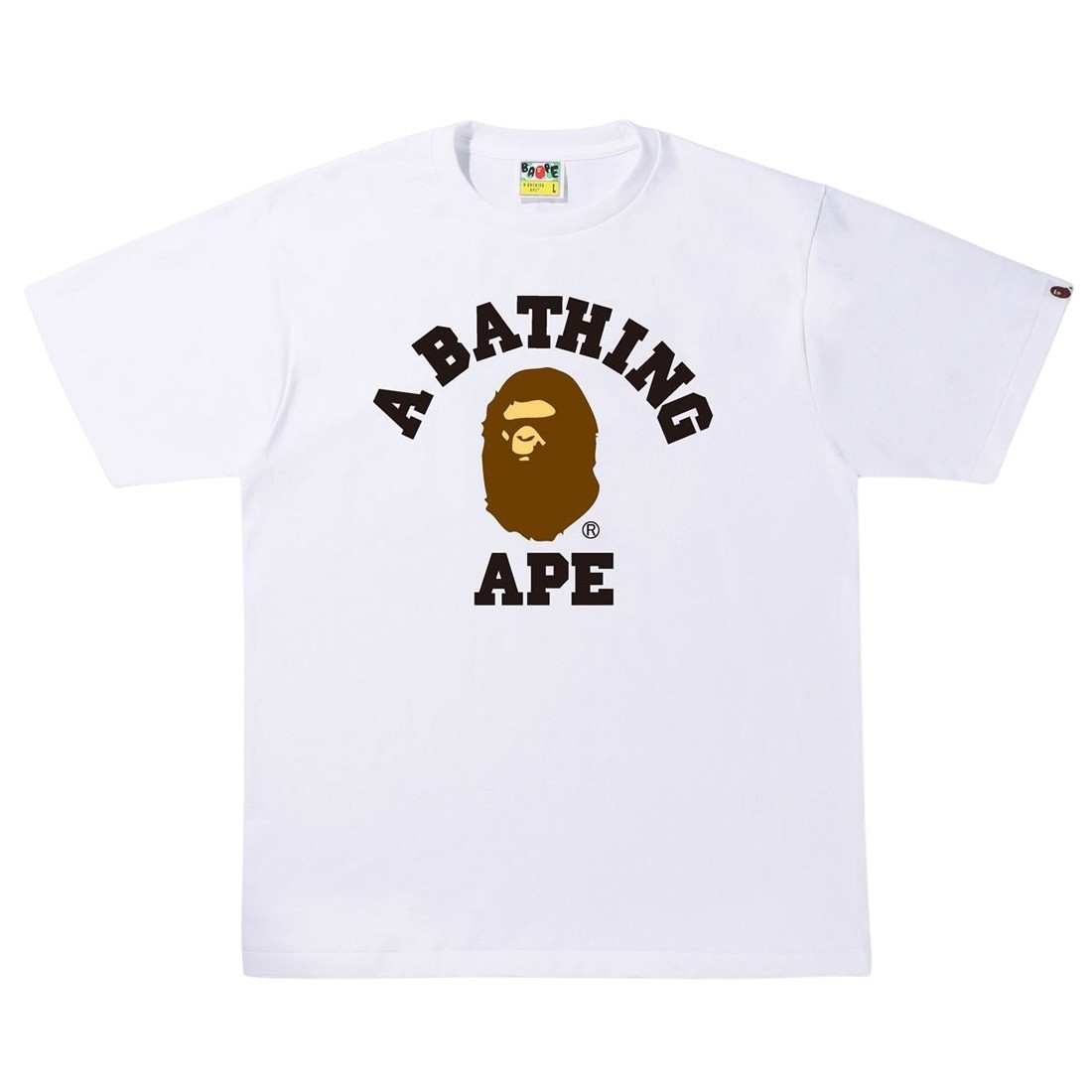 A Bathing Ape Men College Tee (white)