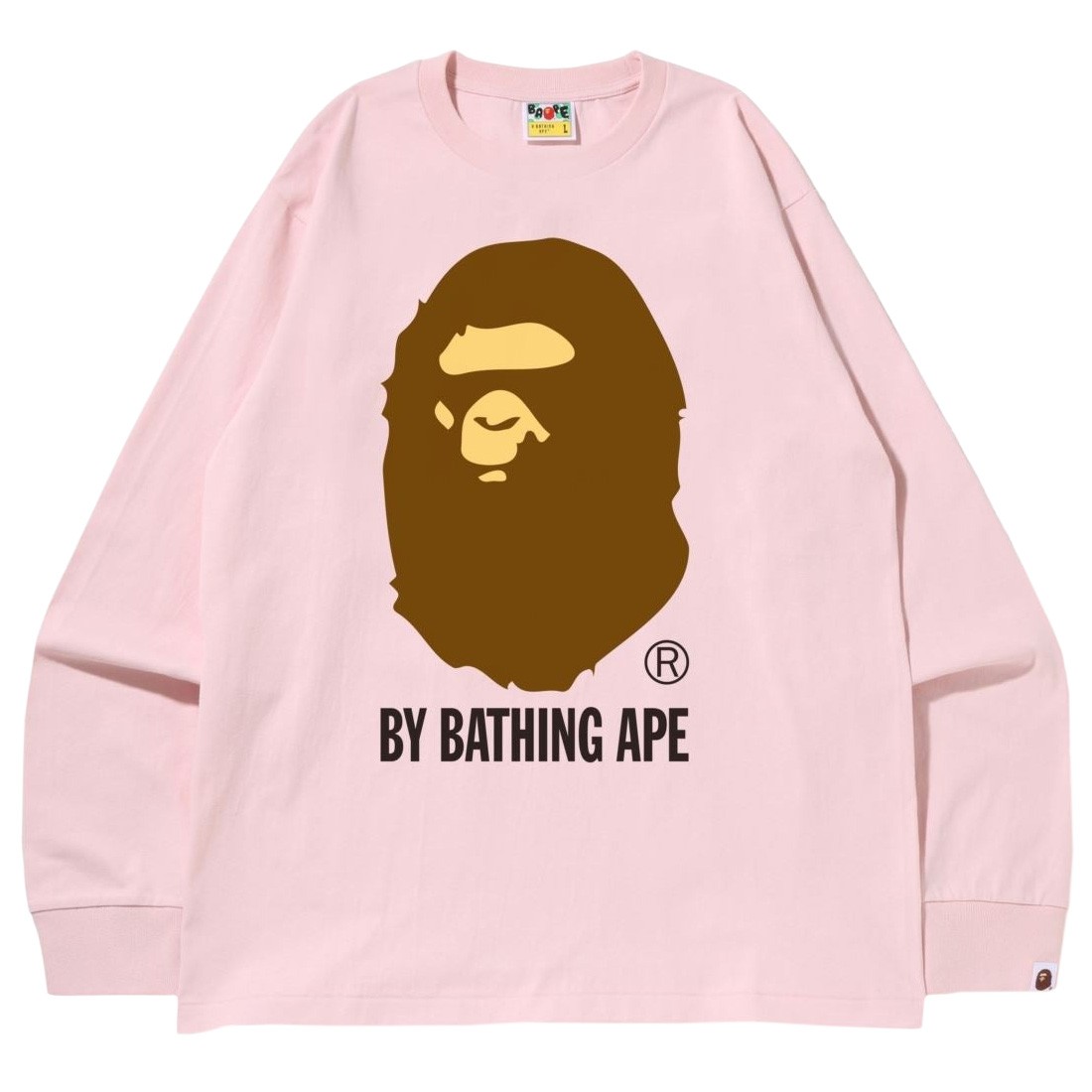 A Bathing Ape Men By Bathing Ape Long Sleeve Tee (pink)