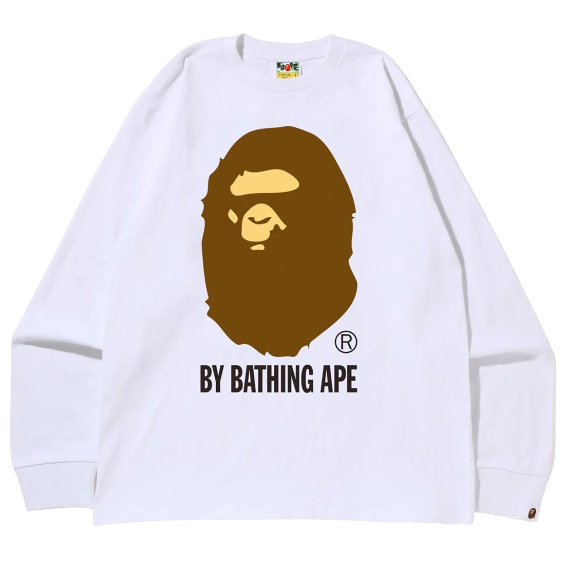 A Bathing Ape Men By Bathing Ape Long Sleeve Tee (white)