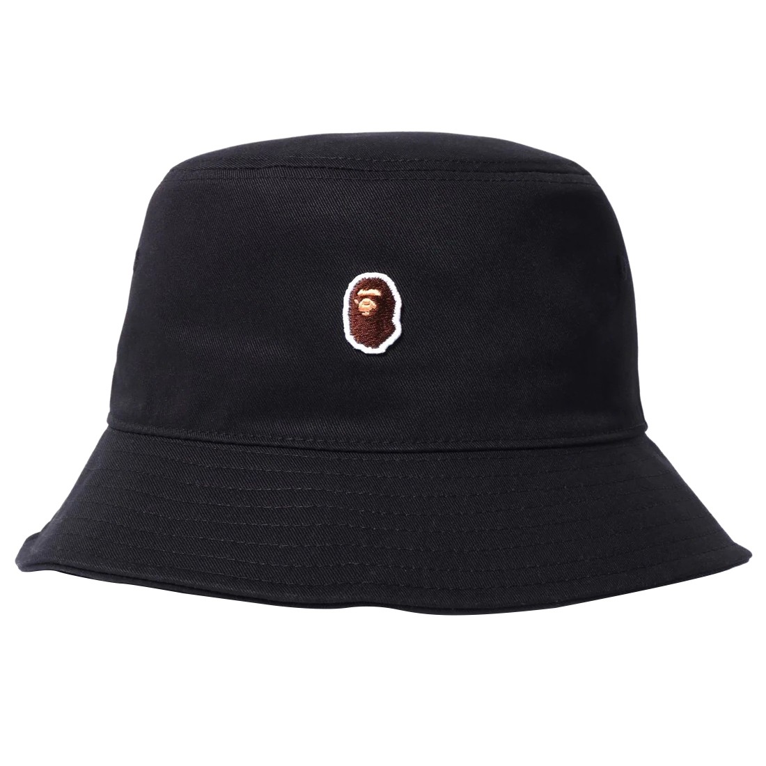 A Bathing Ape Ape Head One Point Bucket ERA hat (black)