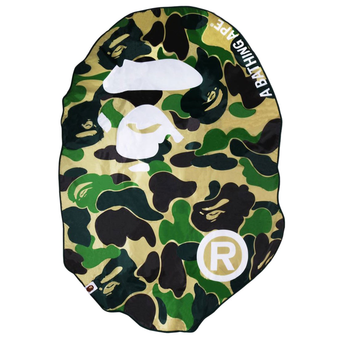 A Bathing Ape ABC Camo Ape Head Picnic Seat (green)