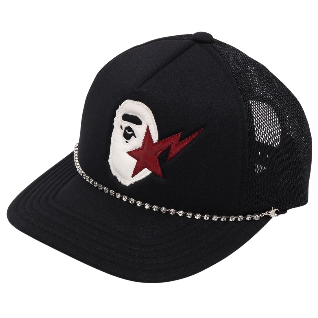 BAPE STA STAR MESH CAP/BLACK