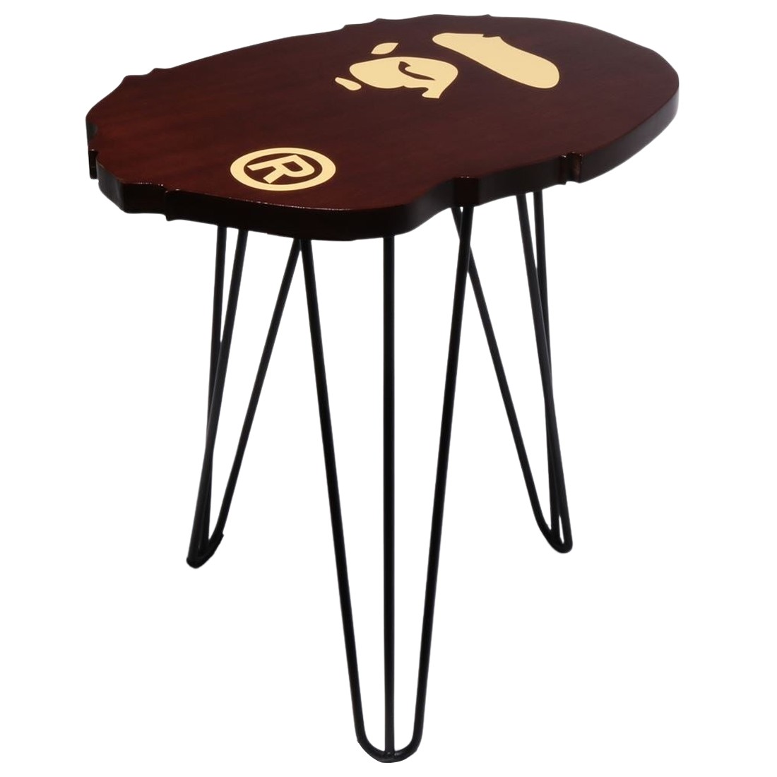 A Bathing Ape Ape Head Side Table (brown)