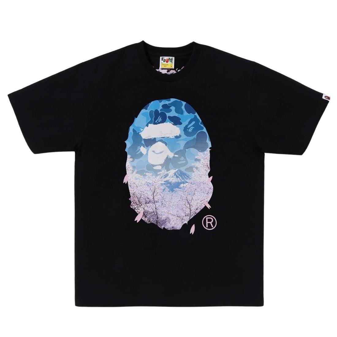 A Bathing Ape Men Skaura Photo Ape Head Tee (black)