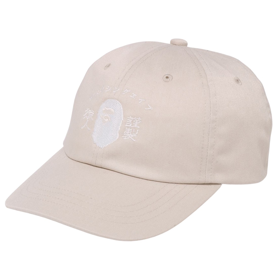 A Bathing Ape Japanese Motif Panel Cap (white / ivory)