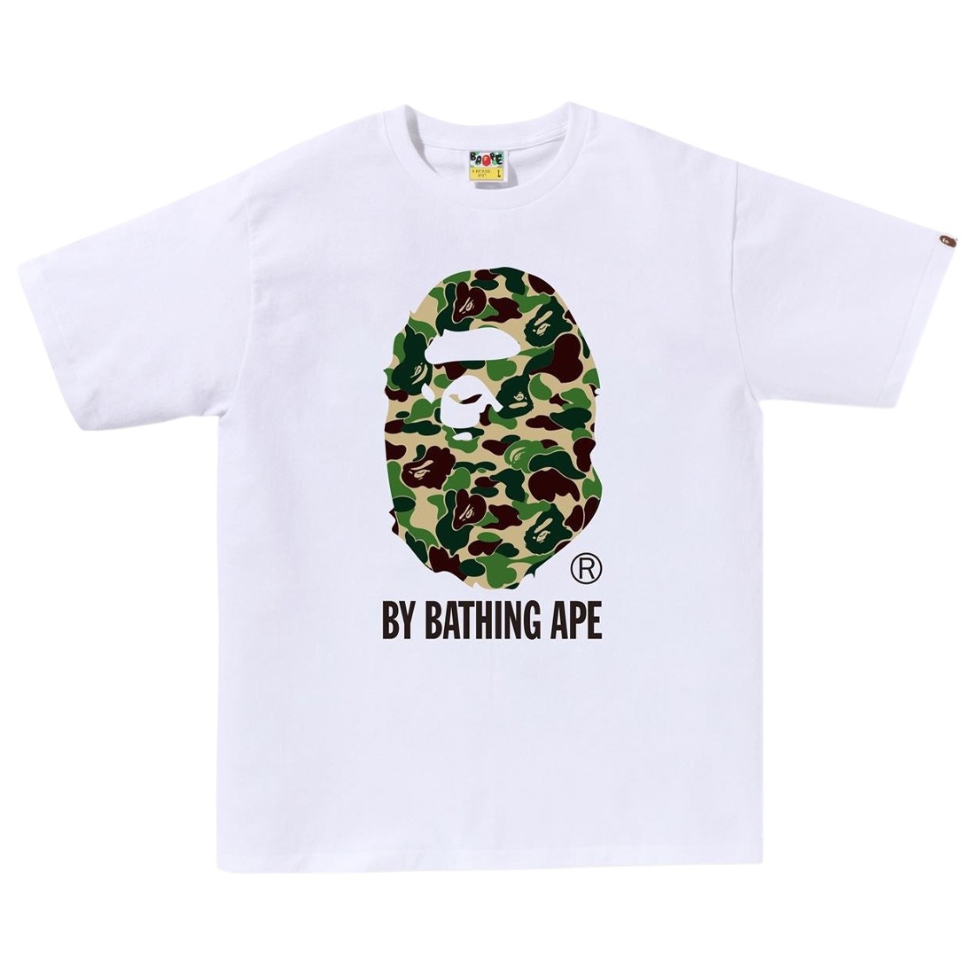 A Bathing Ape Men ABC Camo By Bathing Ape Tee (white / green)