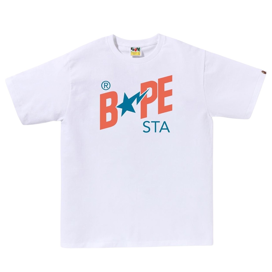 A Bathing Ape Men Colors Bape Sta Logo Tee (white)