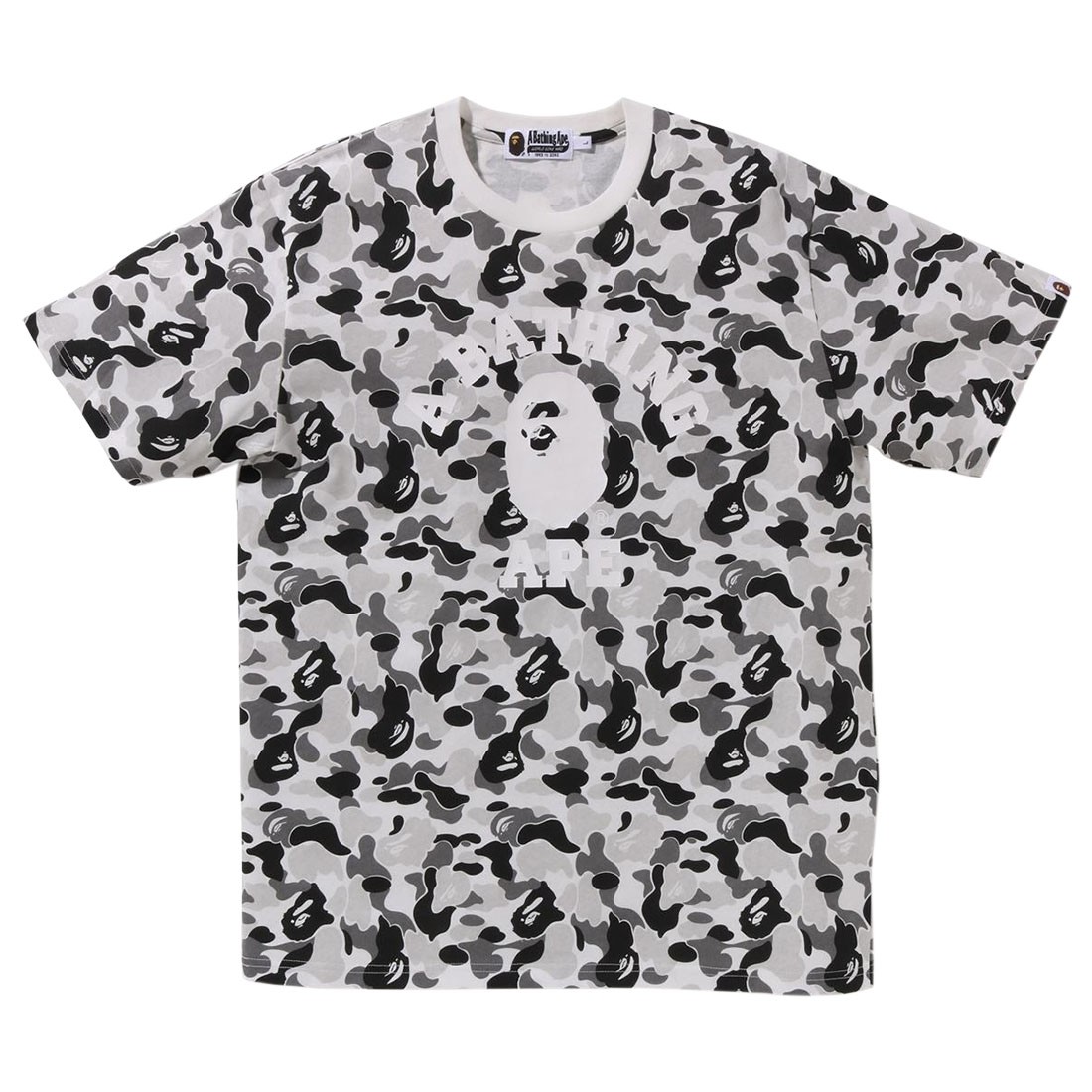 A Bathing Ape Men ABC Camo College Tee (gray)