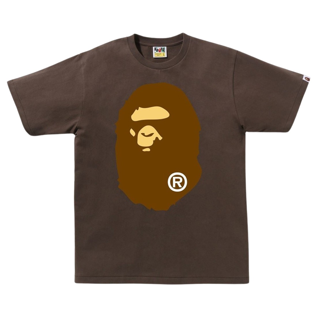 A Bathing Ape Men Big Ape Head Tee (brown)