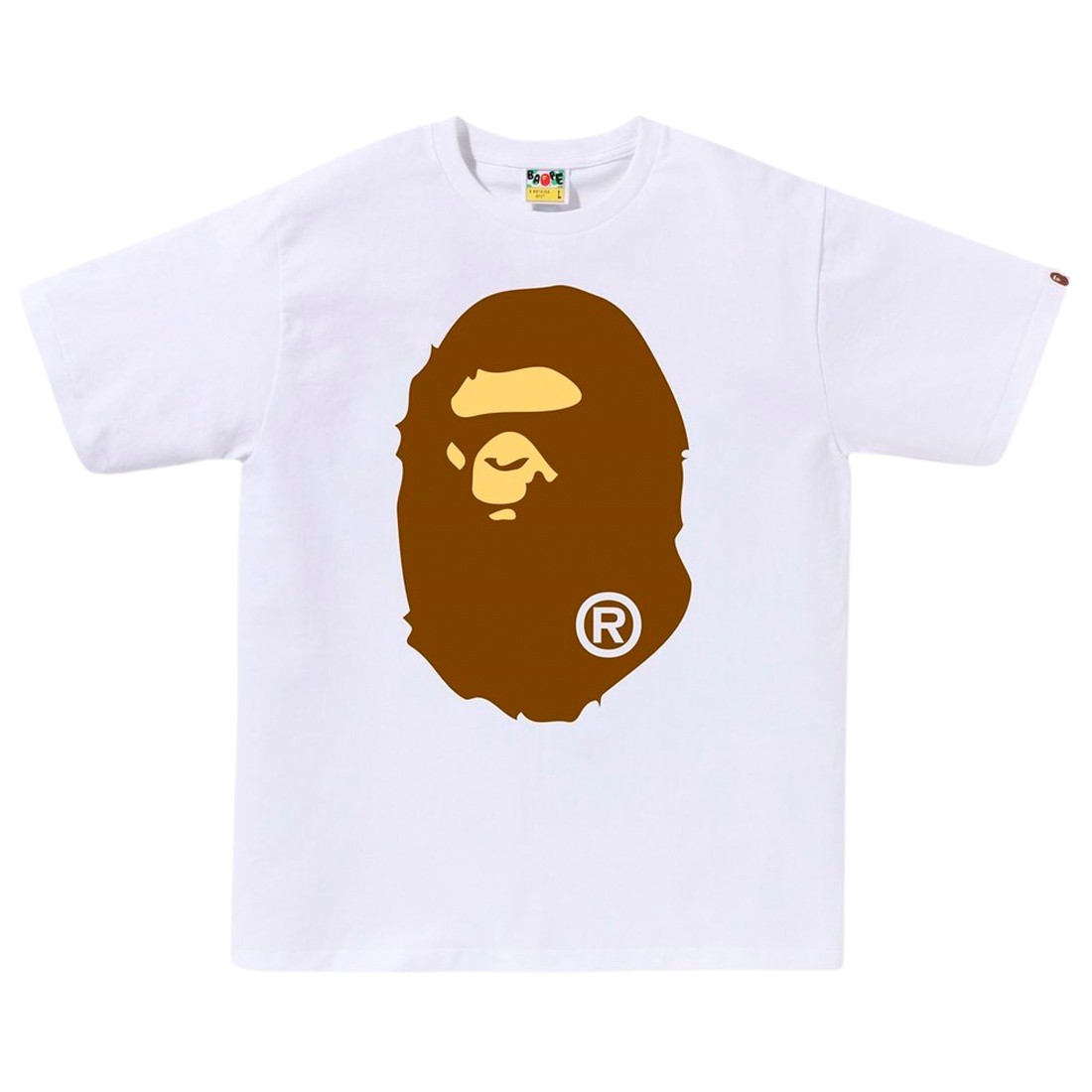 A Bathing Ape Men Big Ape Head Tee (white)