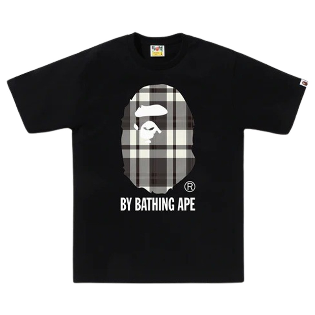 A Bathing Ape Men Bape Check By Bathing Ape Tee (black)