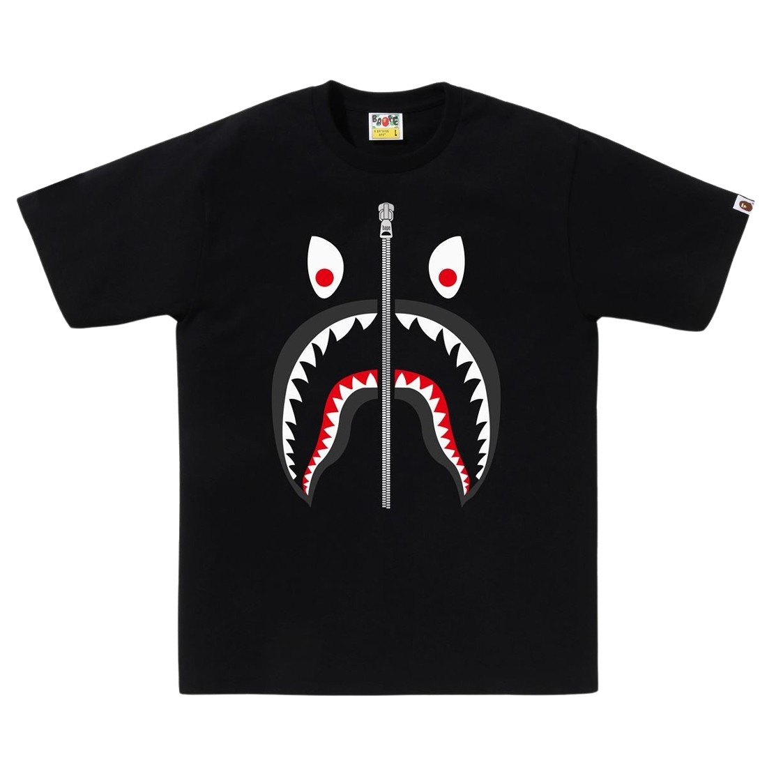 A Bathing Ape Men Mad Shark Tee (black)