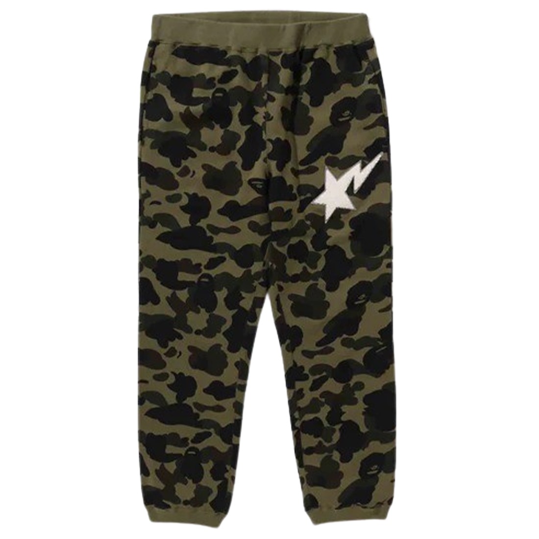 A Bathing Ape Men 1st Camo Sweat Pants (green)