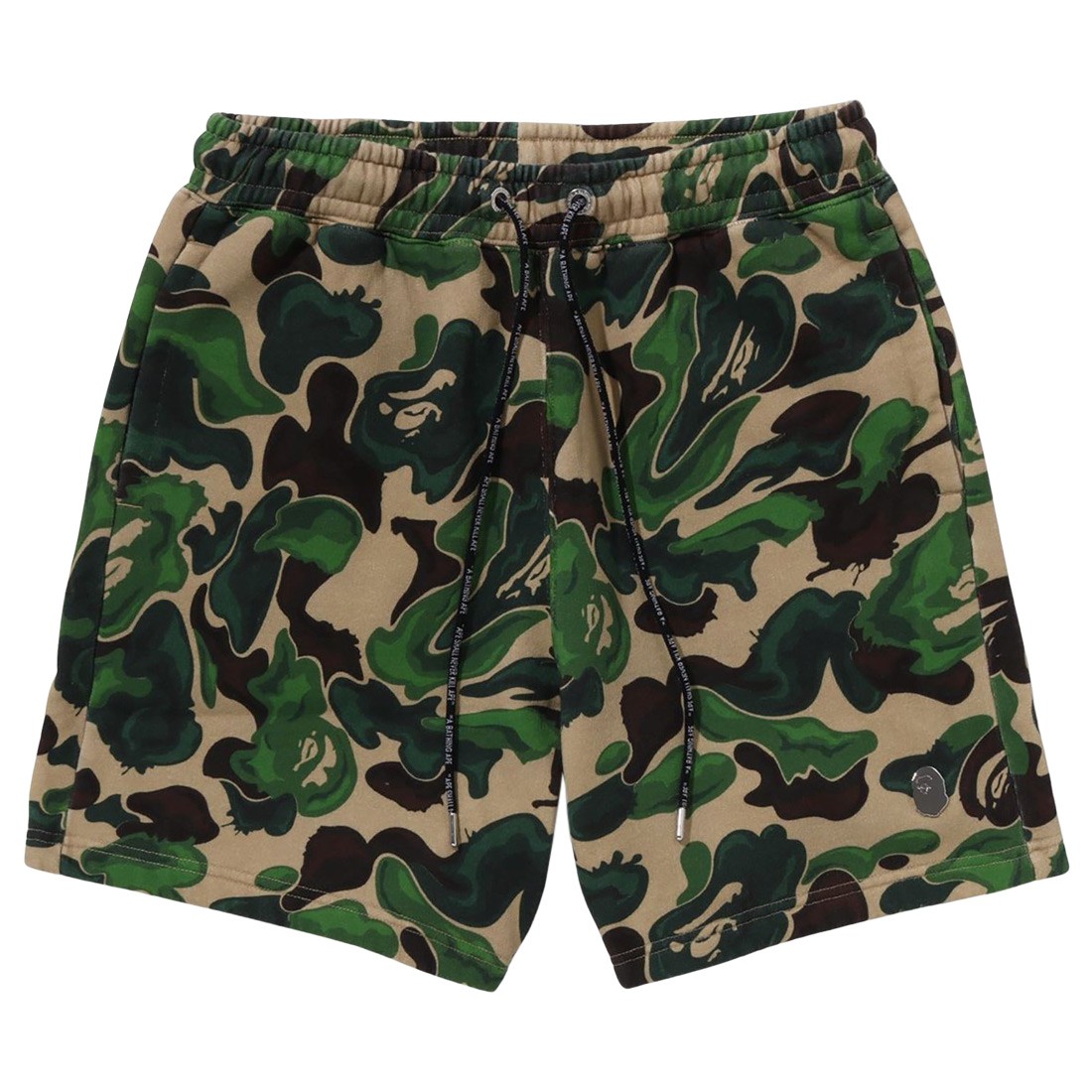 A Bathing Ape Men Bape Art Camo Sweat Shorts (green)