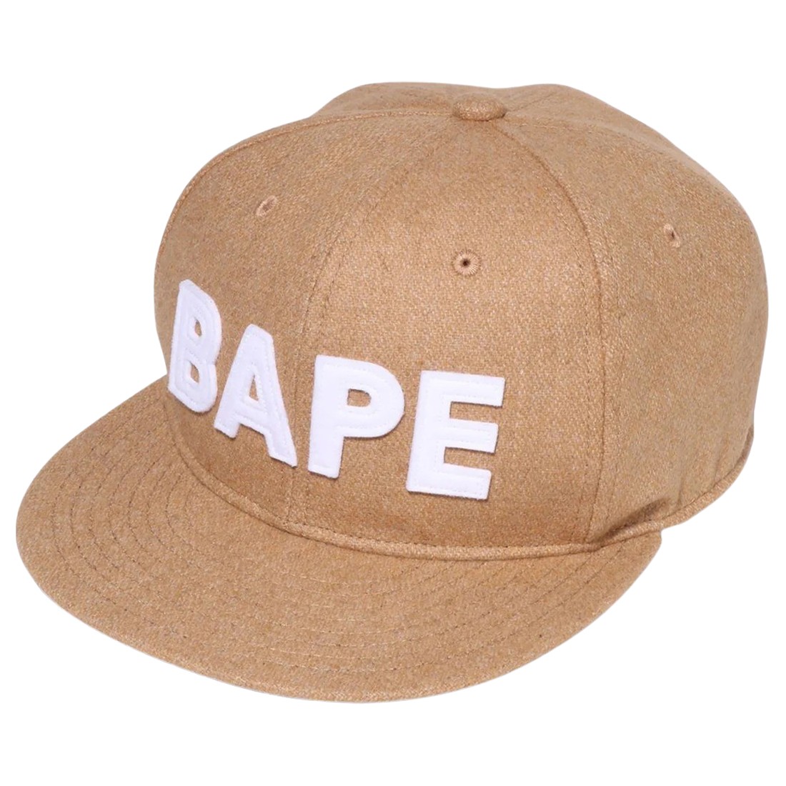A Bathing Ape Bape Patch Snap Back Grimey cap (beige)
