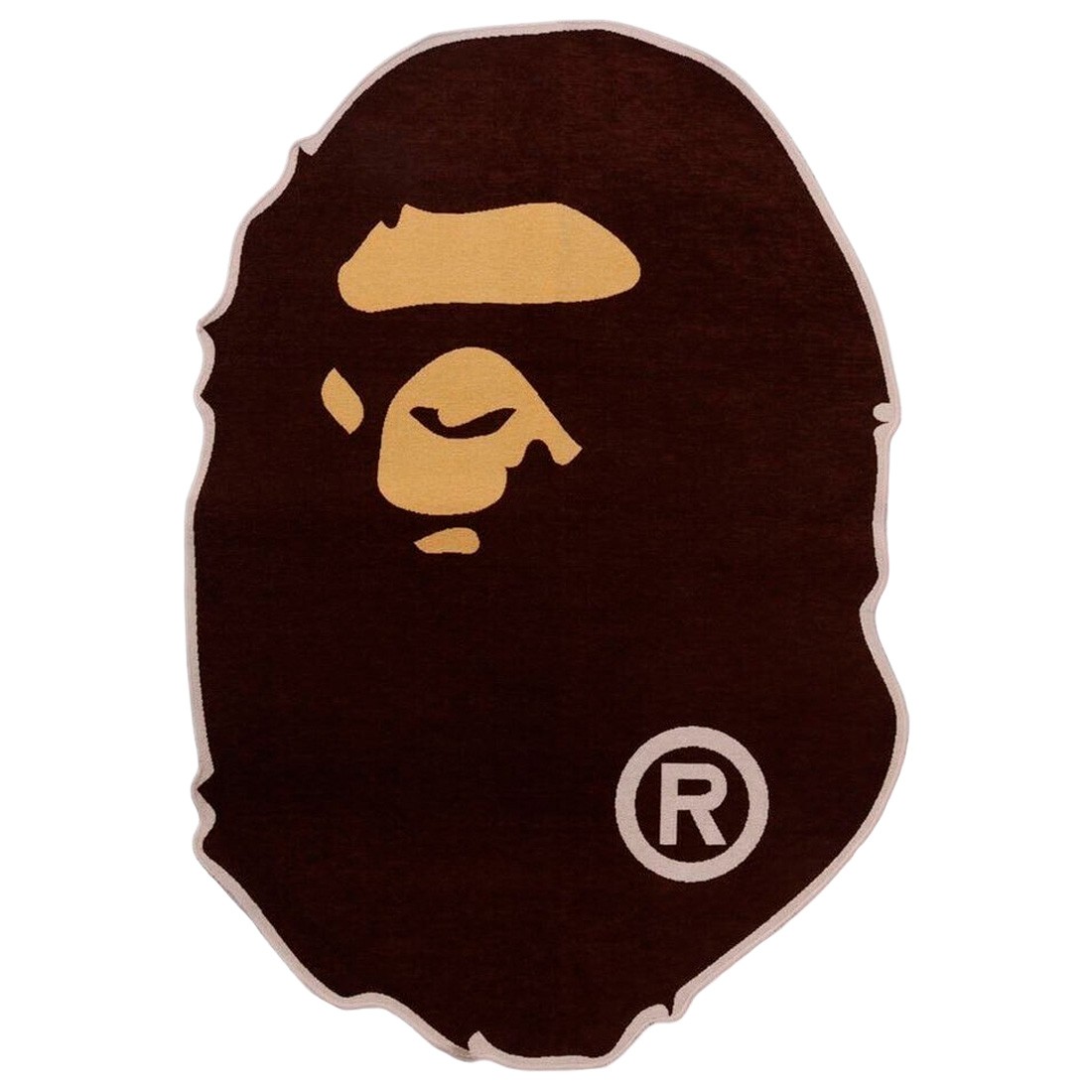 A Bathing Ape Ape Head L Rug (brown)