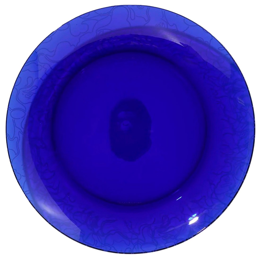 A Bathing Ape Neon Camo Glass Plate (blue)