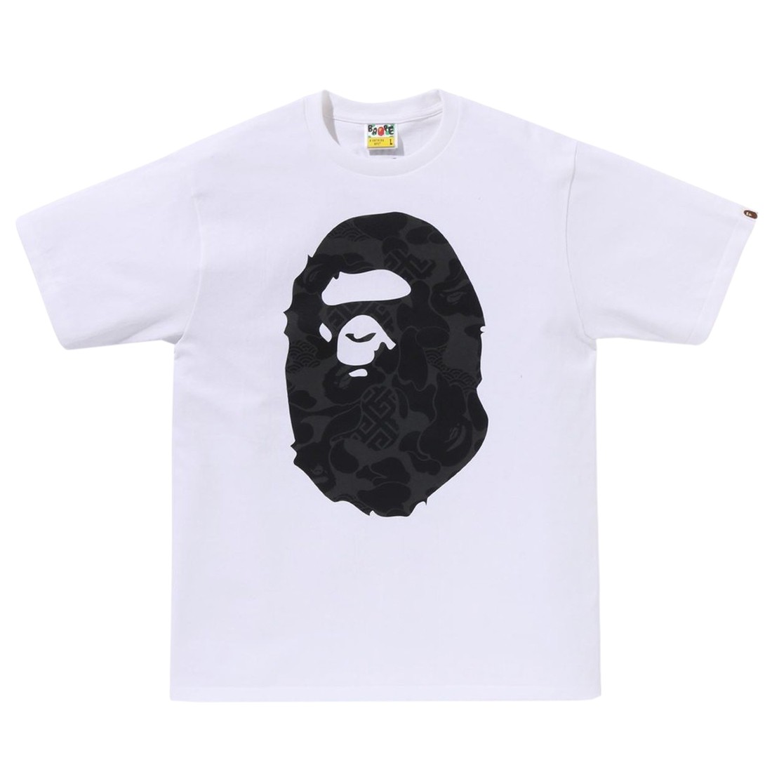 A Bathing Ape Men Asia Camo Big Ape Head Tee (white)