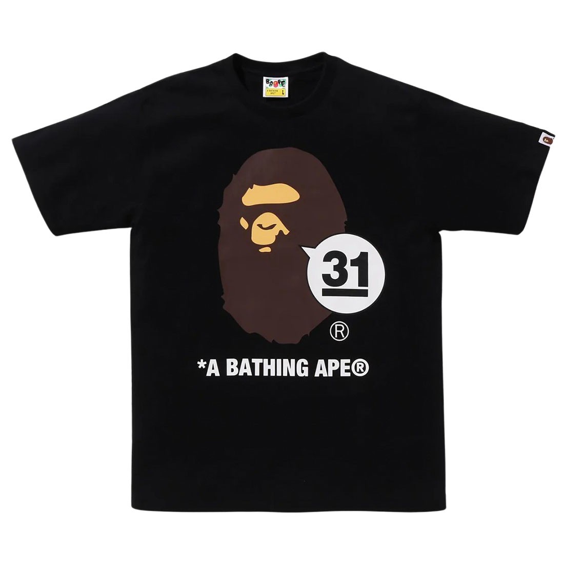 A Bathing Ape Men 31st Anniversary Ape Head Tee (black)