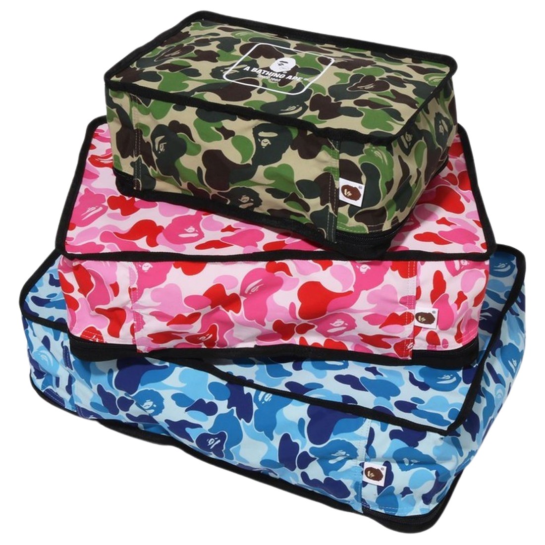 A Bathing Ape ABC Camo Travel Pouch (multi)