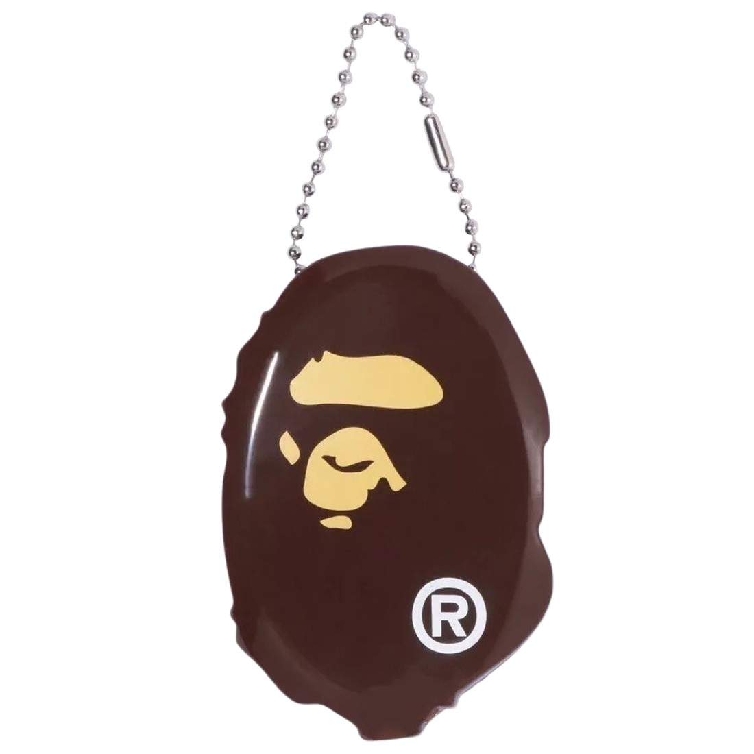A Bathing Ape Ape Head Coin Case (brown)
