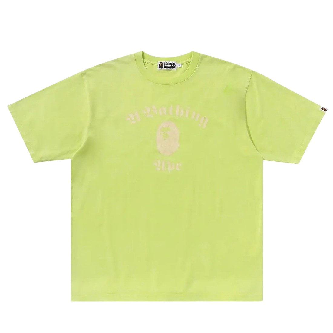 A Bathing Ape Men Overdye Relaxed Fit Tee (yellow)