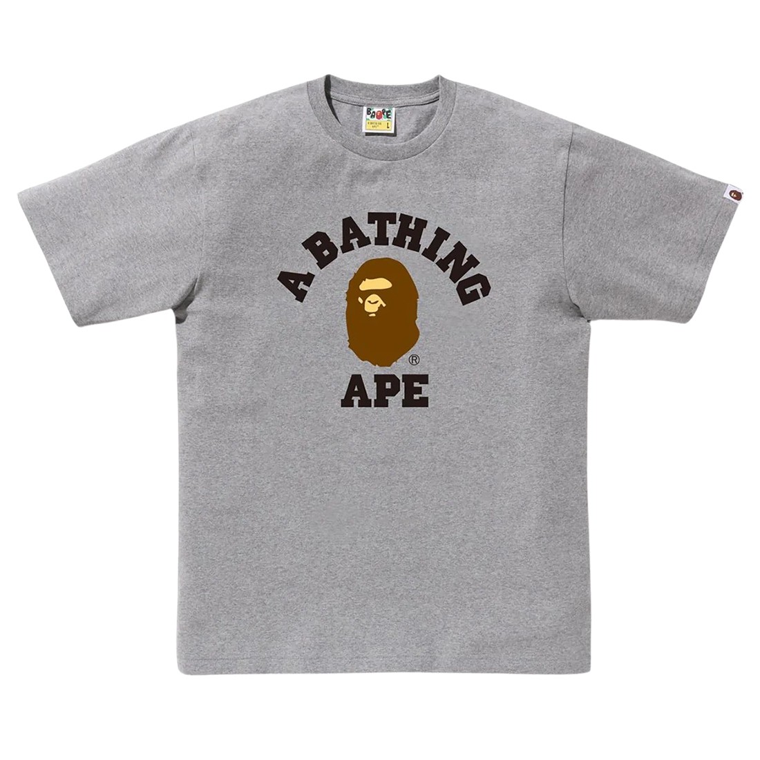 A Bathing Ape Men College Tee (gray)