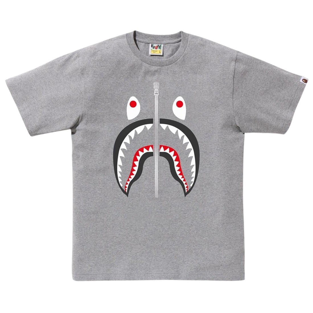 A Bathing Ape Men Shark Tee (gray)