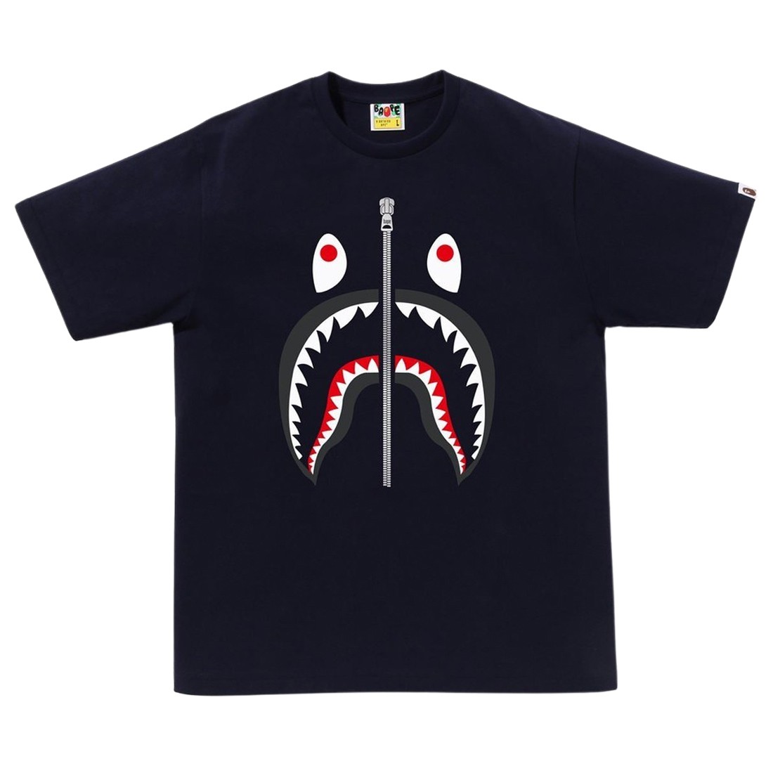 A Bathing Ape Men Shark Tee (navy)