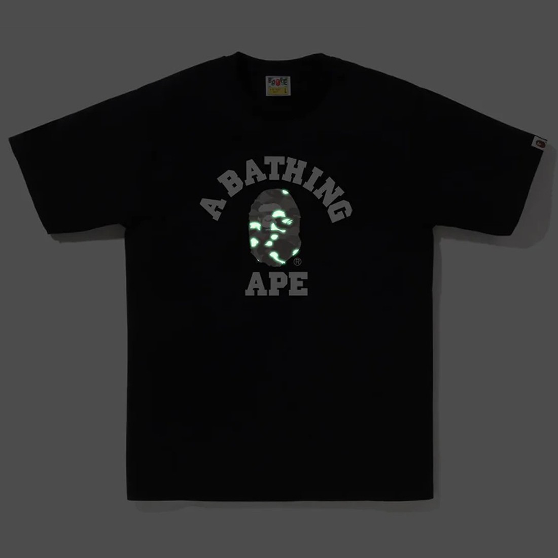 A Bathing Ape Men City Camo College Tee (black / gray)