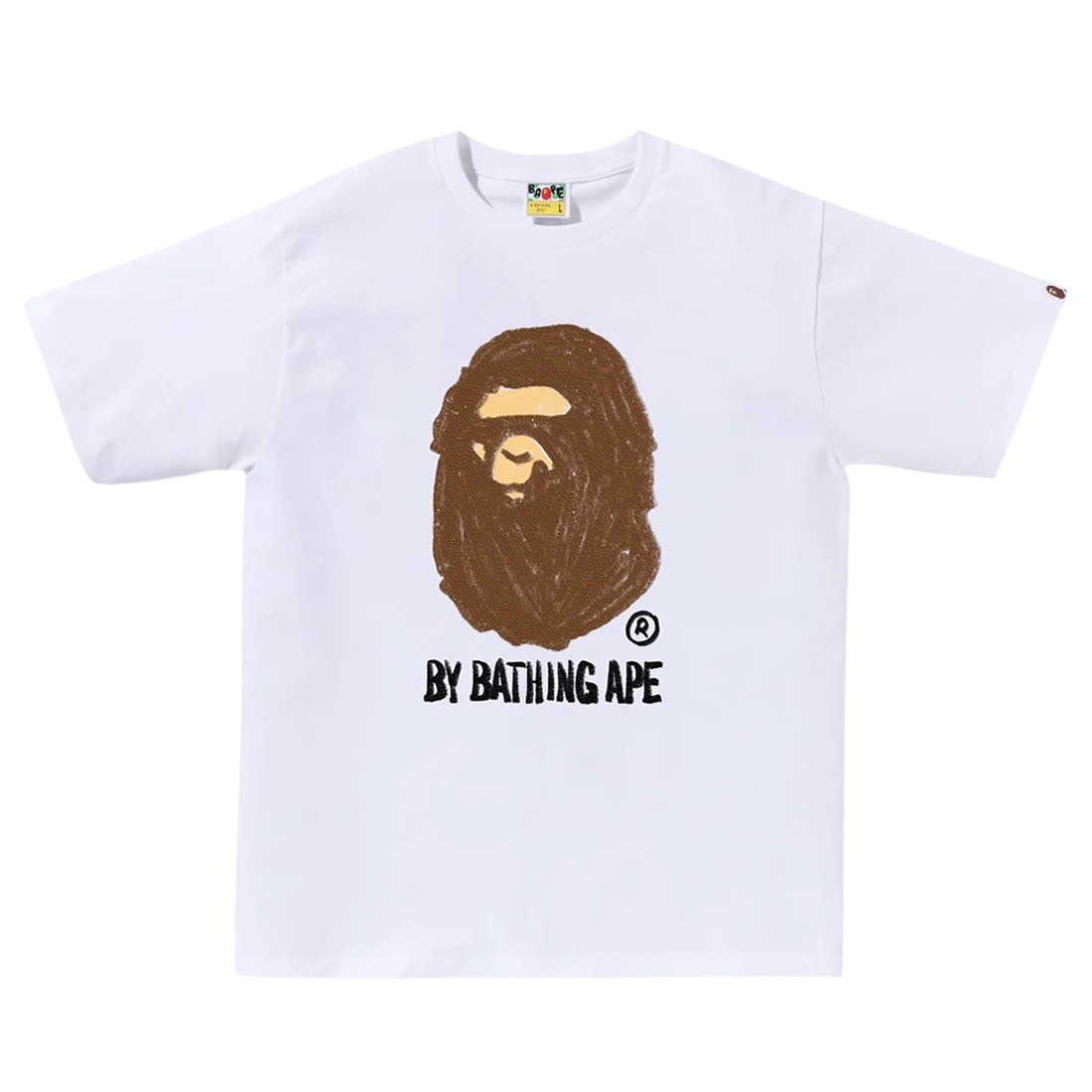 A Bathing Ape Men Hand Draw By Bathing Ape Tee (white)