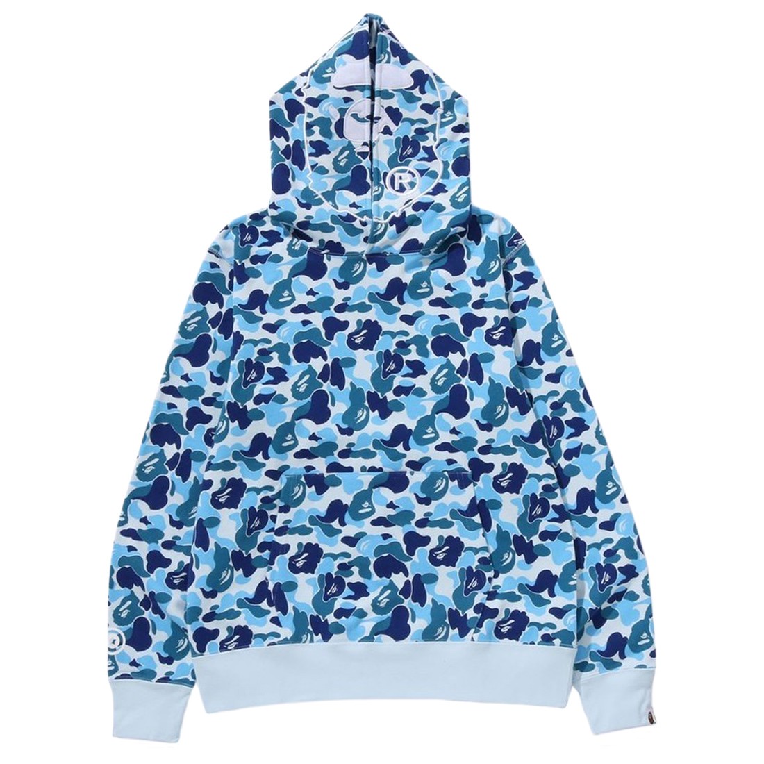 A Bathing Ape Men ABC Camo 2nd Ape Pullover Hoodie (blue)