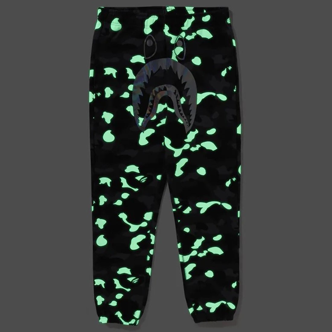 A Bathing Ape Men City Camo Shark Sweat Pants (black)