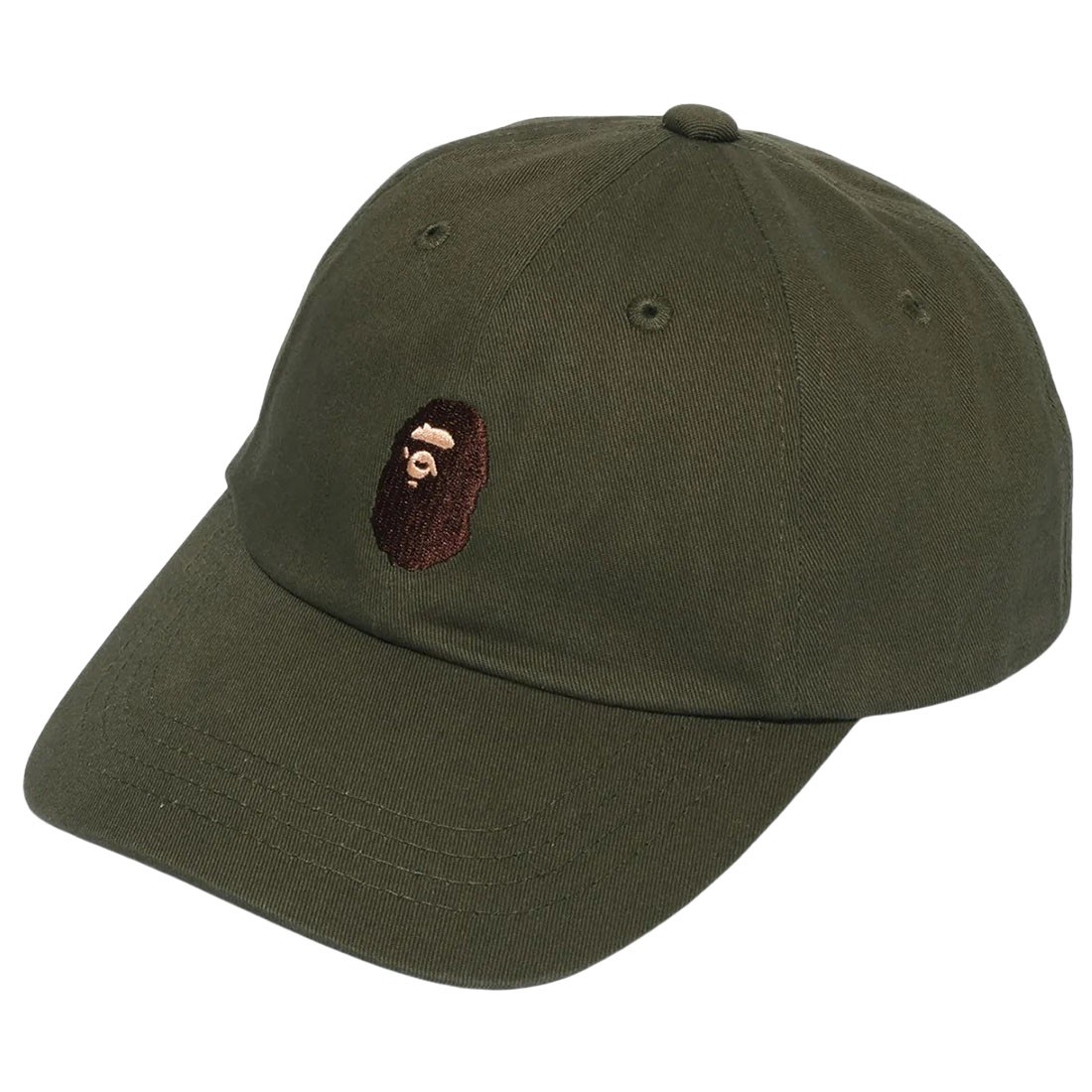 A Bathing Ape Ape Head Panel Cap (olive / olive drab)