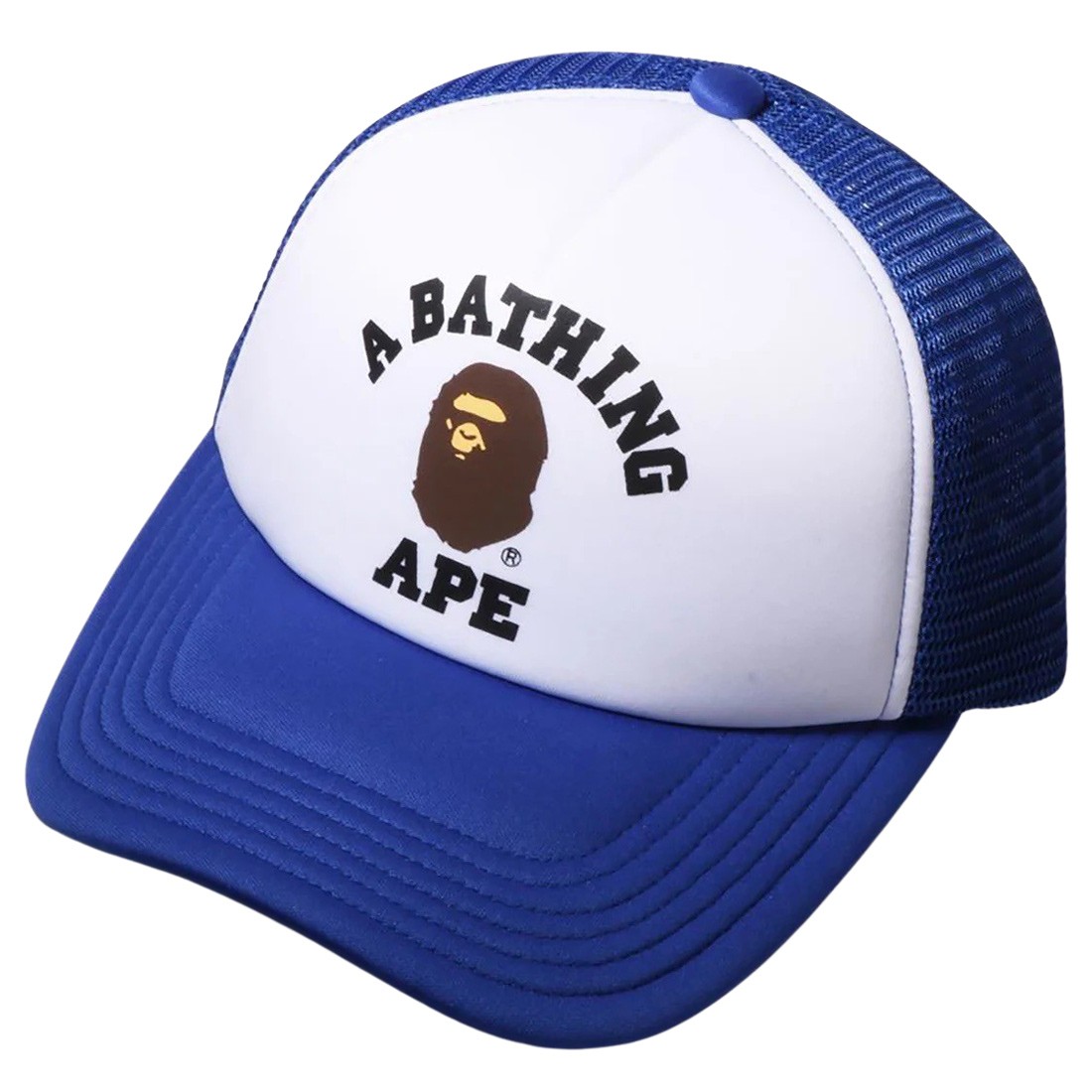 A Bathing Ape College Mesh Cap (blue)