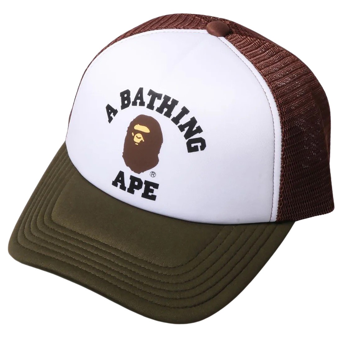 A Bathing Ape College Mesh Cap (olive / olive drab)