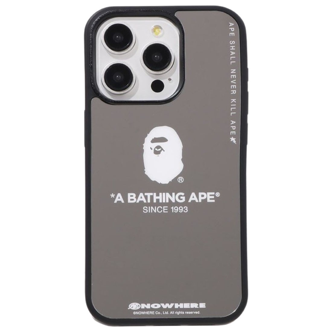 A Bathing Ape Bape Mirror iPhone 15 Pro Case (silver)