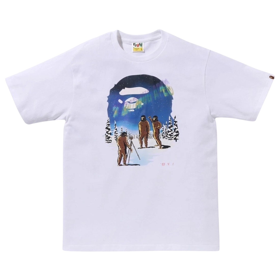 A Bathing Ape Men Aurora Ape Head Tee (white)