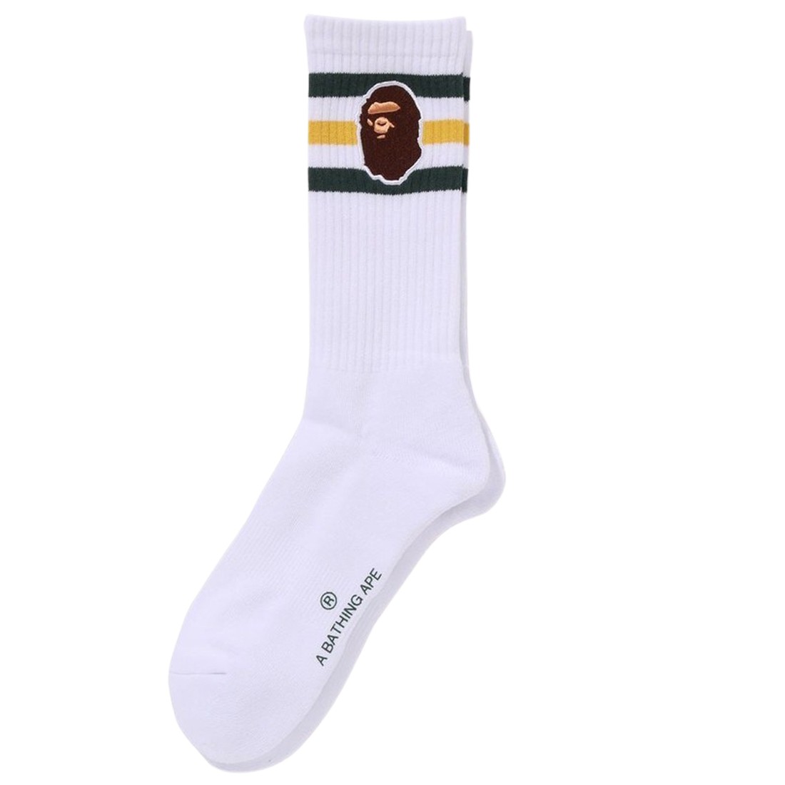 A Bathing Ape Men Ape Head Socks (white)