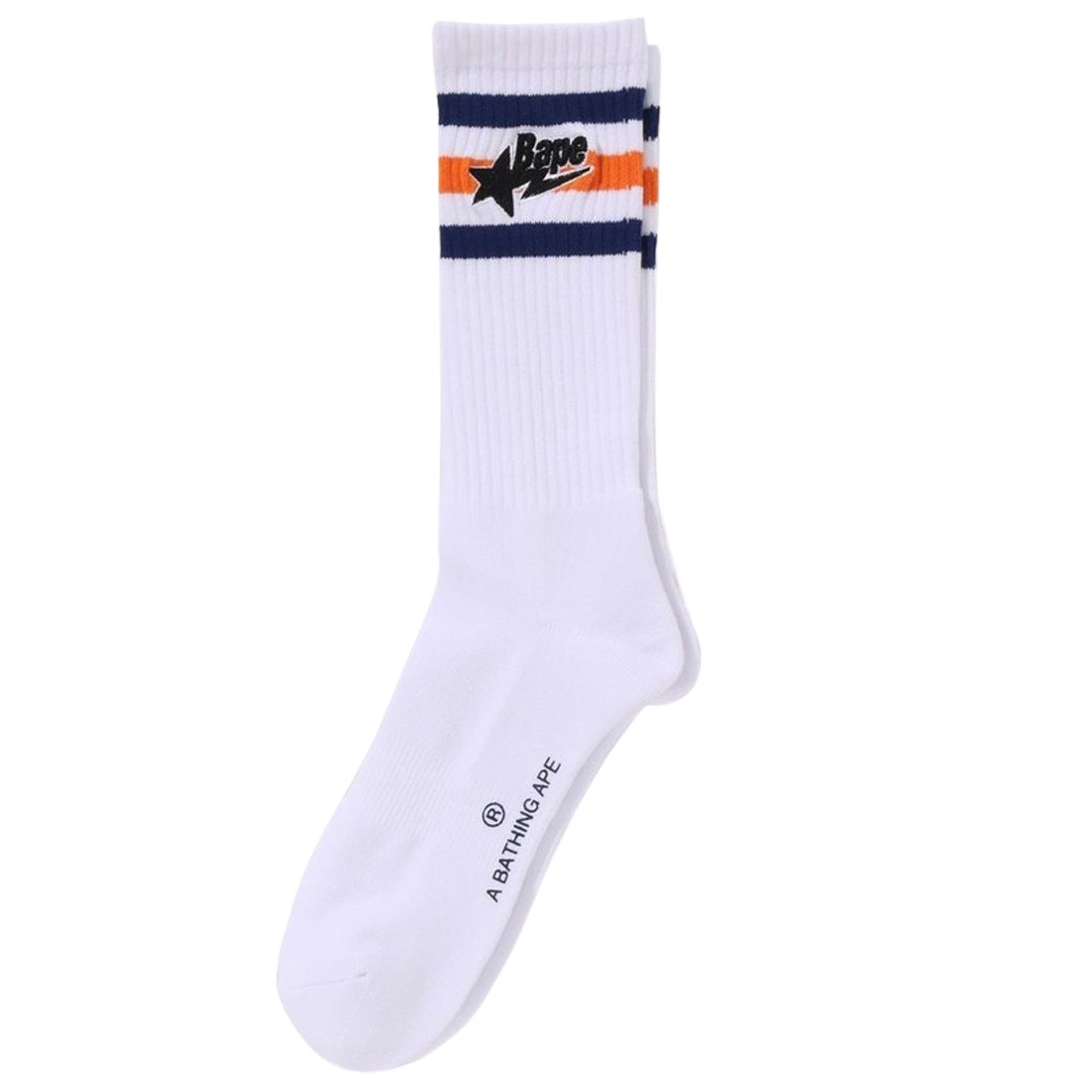 A Bathing Ape Men Bape Sta Socks (white)