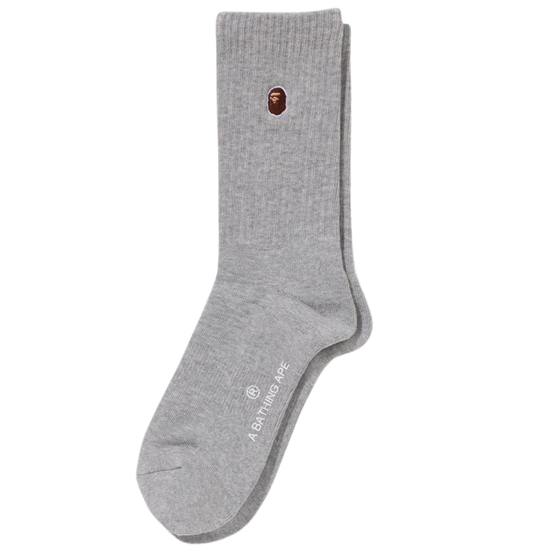 A Bathing Ape Men One Point Socks (gray)